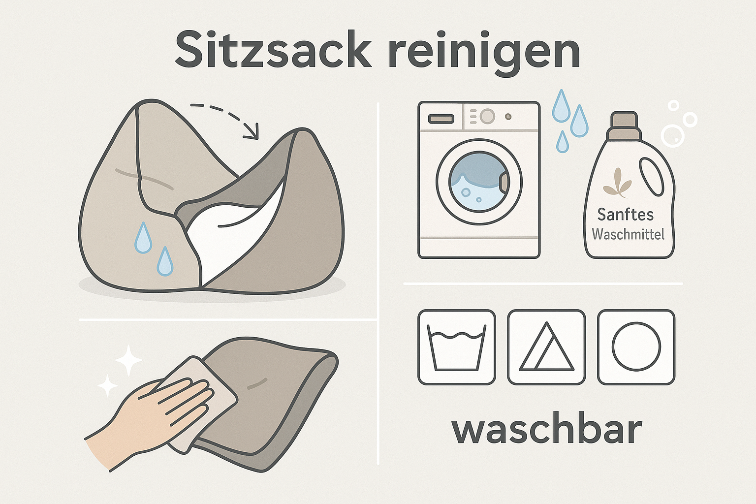 Die richtige Reinigung deines Sitzsacks