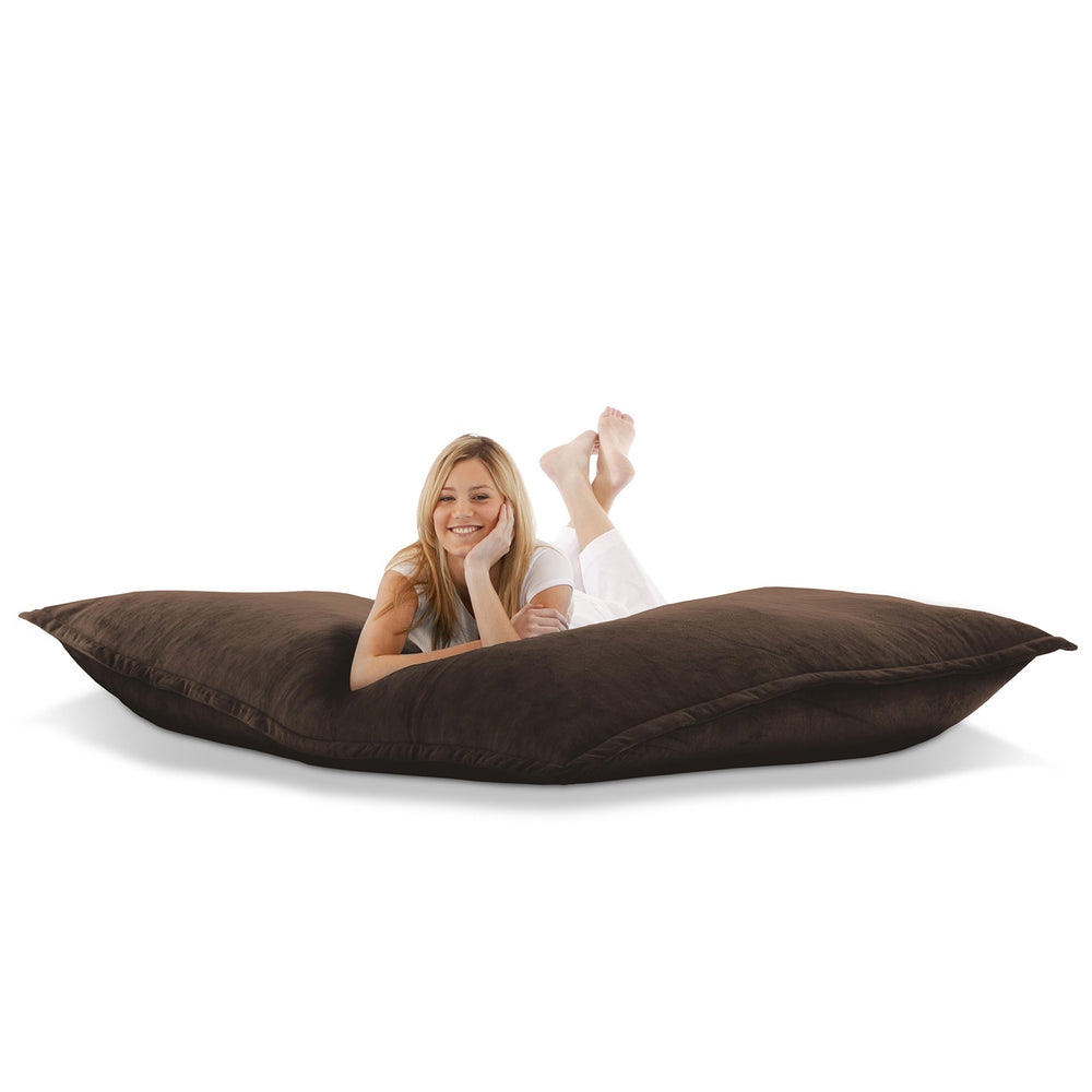 Brauner Sitzsack Samt