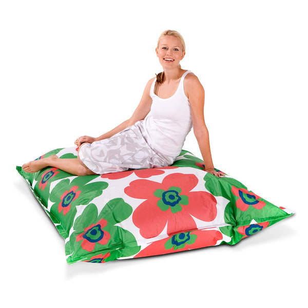 Floralia Outdoor Sitzsack Grün-Rot