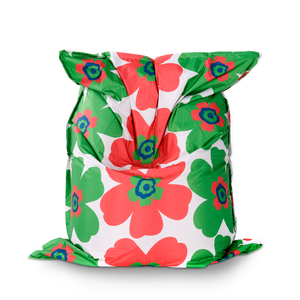 Floralia Outdoor Sitzsack Grün-Rot