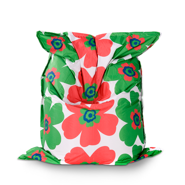 Floralia Outdoor Sitzsack Grün-Rot