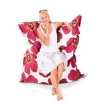 Outdoor Sitzsack Floralia Braun-Rot