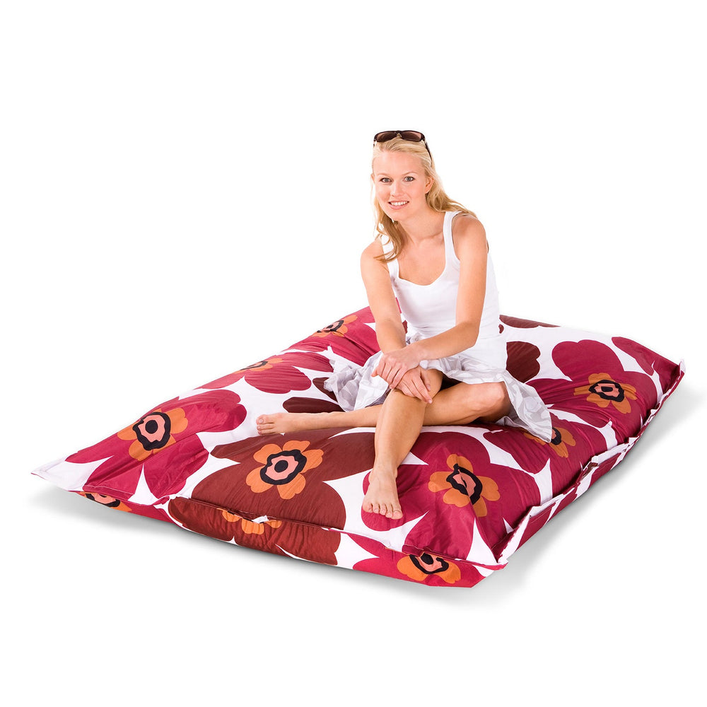 Outdoor Sitzsack Floralia Braun-Rot