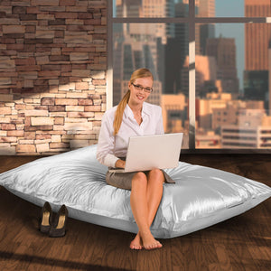 Sitzsack Metallic in Silber