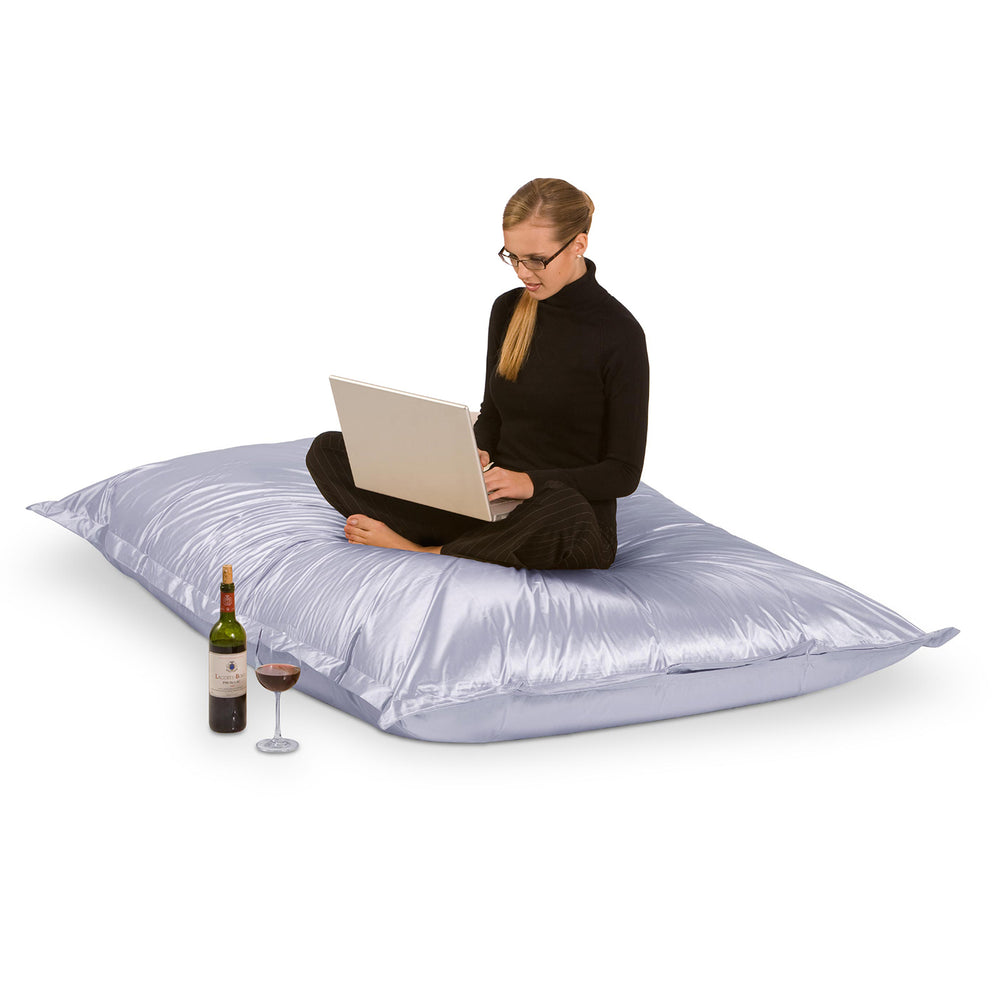 Sitzsack Metallic in Platin