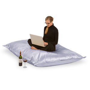 Sitzsack Metallic in Platin