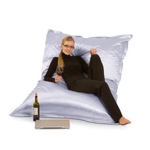 Sitzsack Metallic in Platin