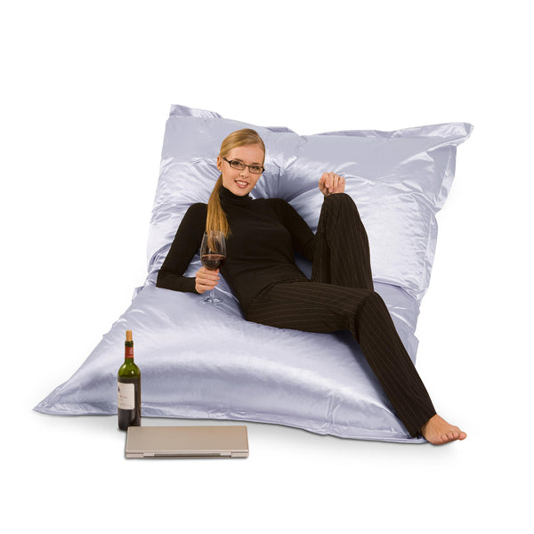 Sitzsack Metallic in Platin