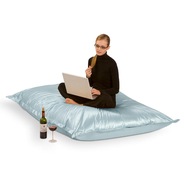 Sitzsack Metallic in Blau- Aquamarin