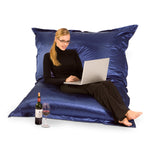 Sitzsack Metallic in Saphir