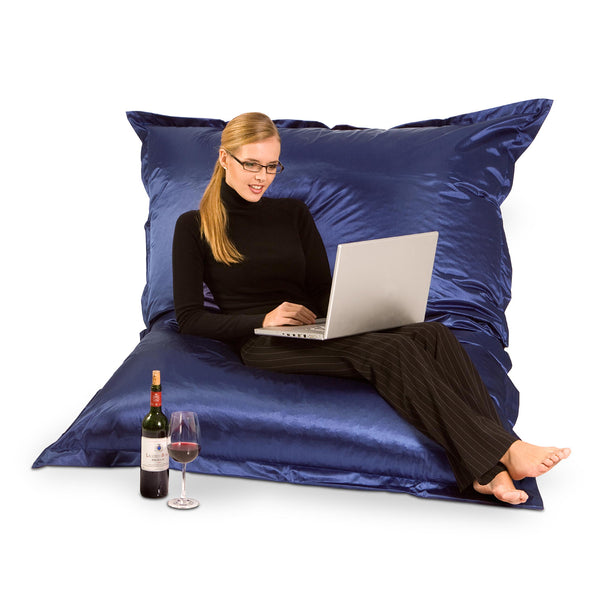 Sitzsack Metallic in Saphir