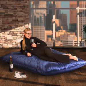 Sitzsack Metallic in Saphir