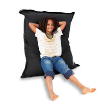 Kindersitzsack Cotton JR in Schwarz