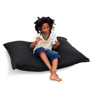 Kindersitzsack Cotton JR in Schwarz