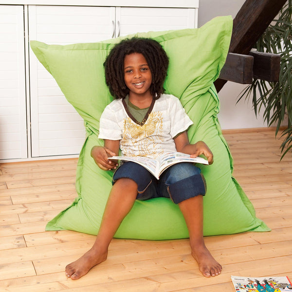 Kindersitzsack Cotton JR in Grün