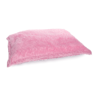 Smoothy Flokati Sitzkissen in Pink