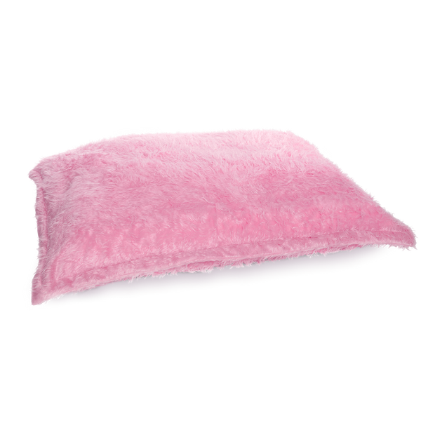 Smoothy Flokati Sitzkissen in Pink