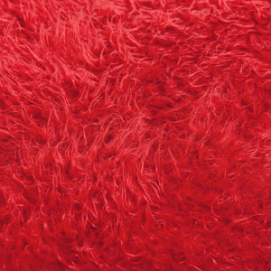 Flokati Sitzsack in Feuerrot