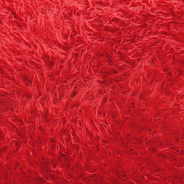 Flokati Sitzsack in Feuerrot