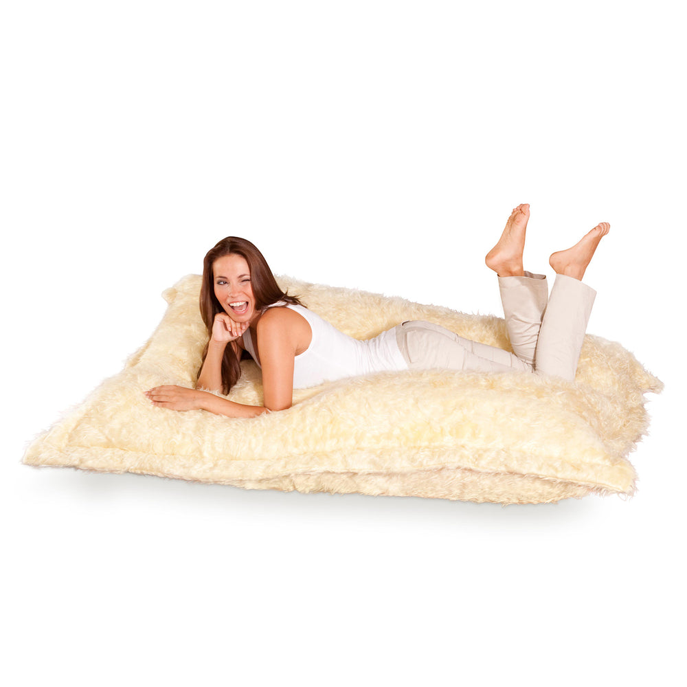 Flokati Sitzsack Creme