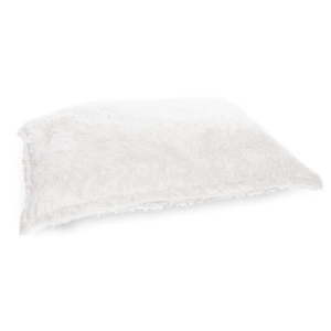Flokati Sitzsack in Polar-Weiß