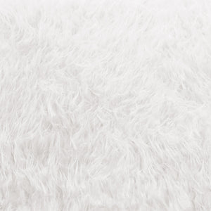 Flokati Sitzsack in Polar-Weiß