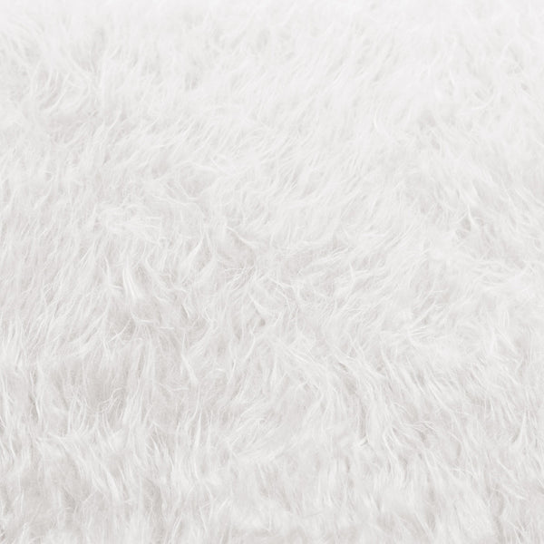 Flokati Sitzsack in Polar-Weiß