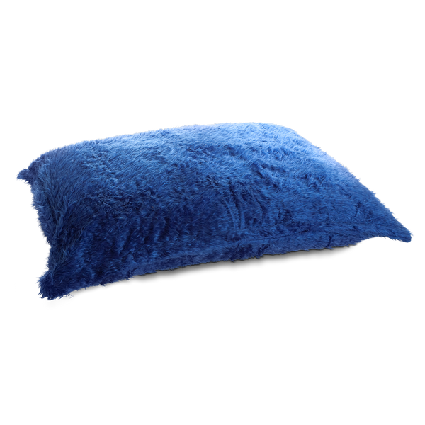 Flokati Sitzsack in Blau