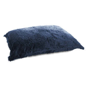 Flokati Sitzsack in Schwarzblau