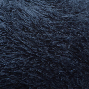 Flokati Sitzsack in Schwarzblau