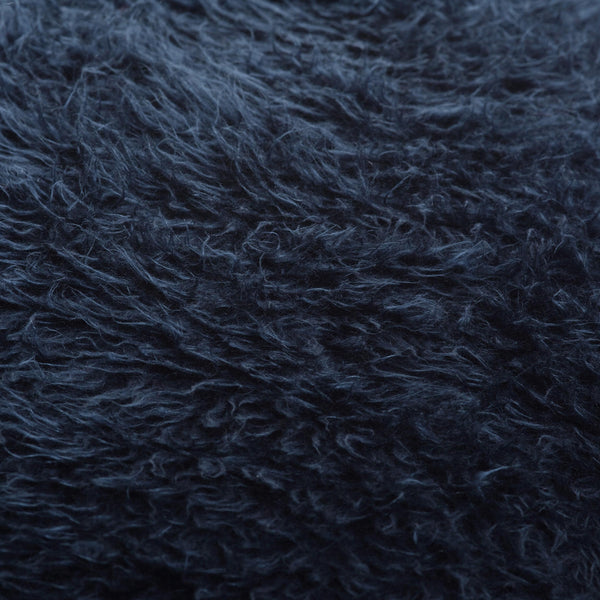 Flokati Sitzsack in Schwarzblau