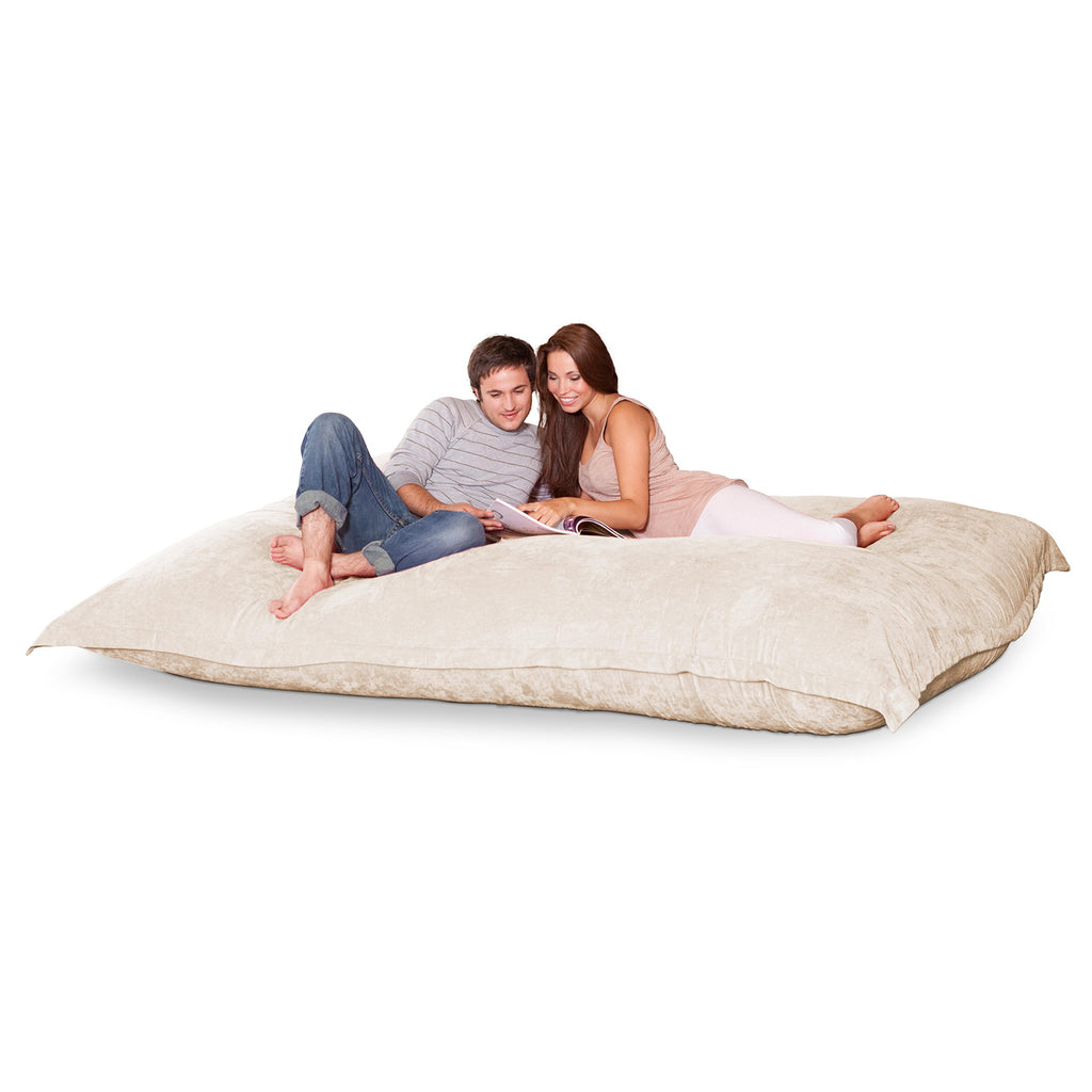 XXXXL Sitzsack in Creme-Weiß