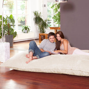 XXXXL Sitzsack in Creme-Weiß