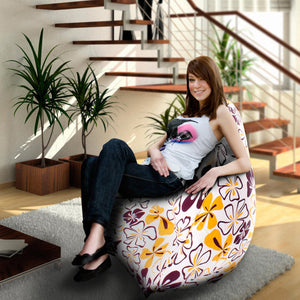 Kindersitzsack Eggshell mit Blumen