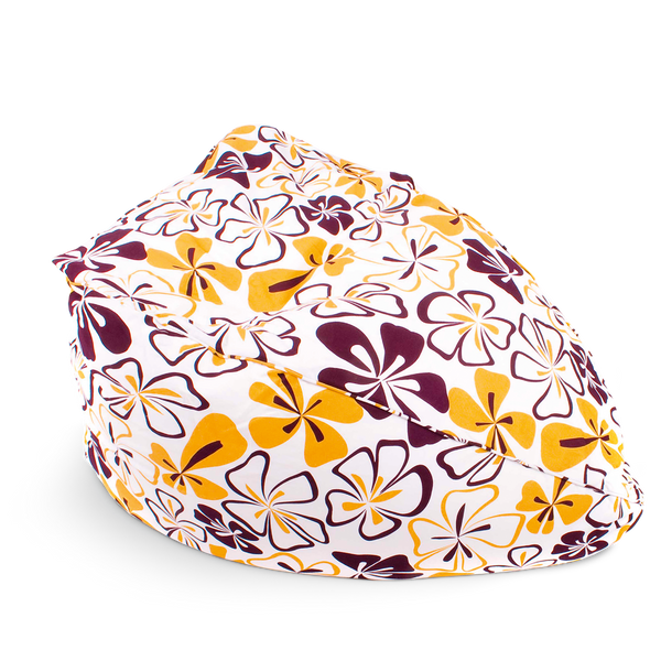 Kindersitzsack Eggshell mit Blumen