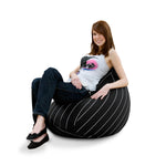 Kindersitzsack Eggshell mit Streifen