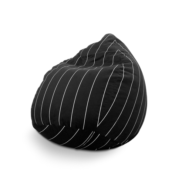 Kindersitzsack Eggshell mit Streifen