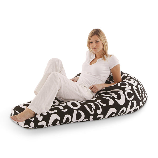 Sitzsack Beany Schwarz-Weiß