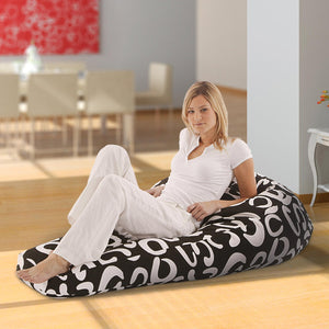 Sitzsack Beany Schwarz-Weiß