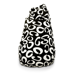 Sitzsack Beany Schwarz-Weiß