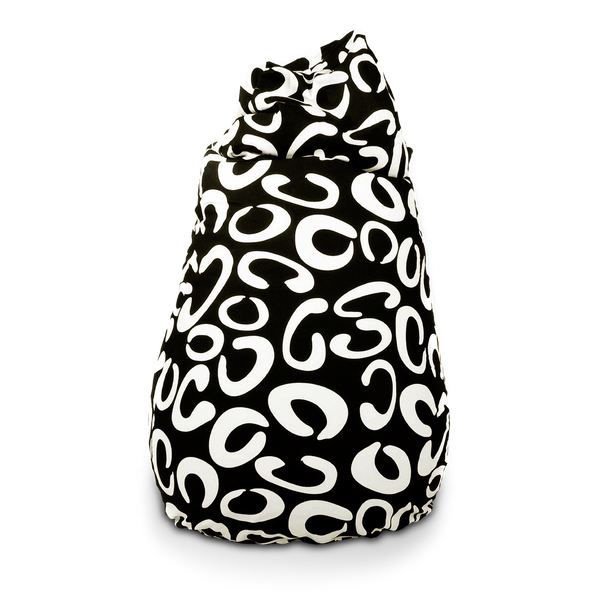 Sitzsack Beany Schwarz-Weiß