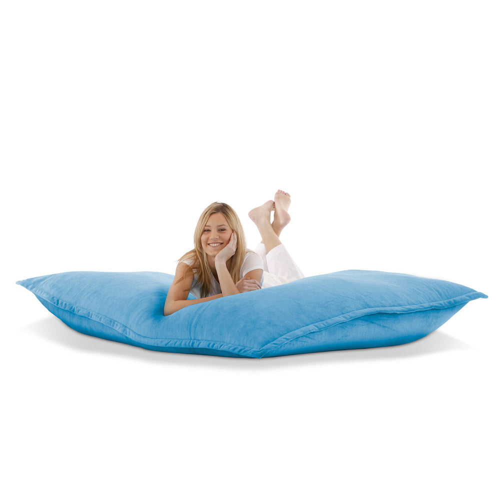 Sitzsack Samt in Blau