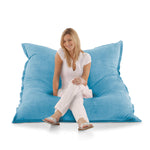 Sitzsack Samt in Blau