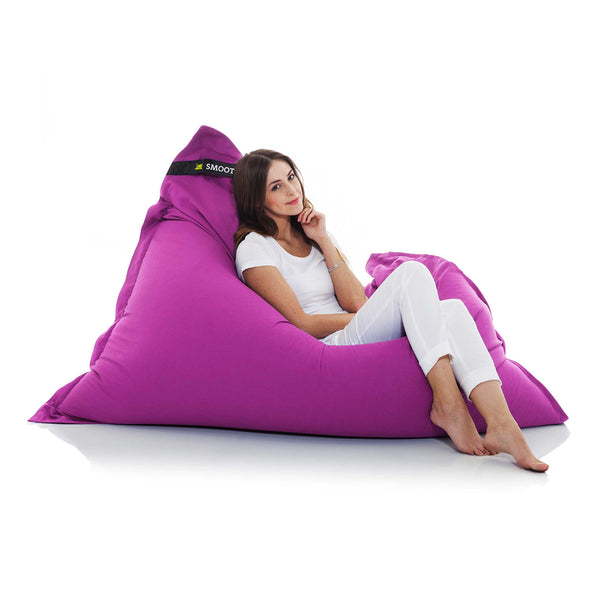 Lila Sitzsack aus Baumwolle