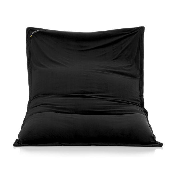 Sitzsack Schwarz Samt