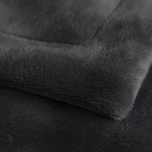 Sitzsack Schwarz Samt