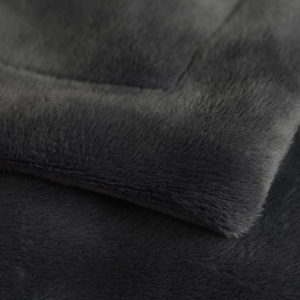 Sitzsack Schwarz Samt