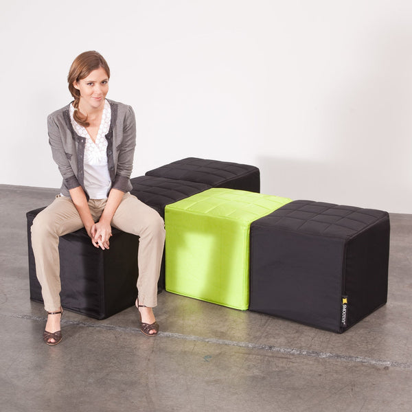 Cube Sitzwürfel in Anthrazit-Schwarz