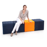 Cube Sitzwürfel in Indigo-Blau