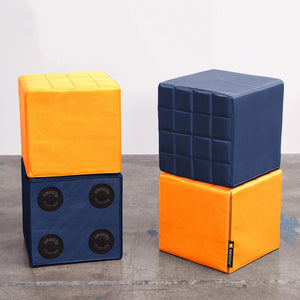 Cube Sitzwürfel in Indigo-Blau